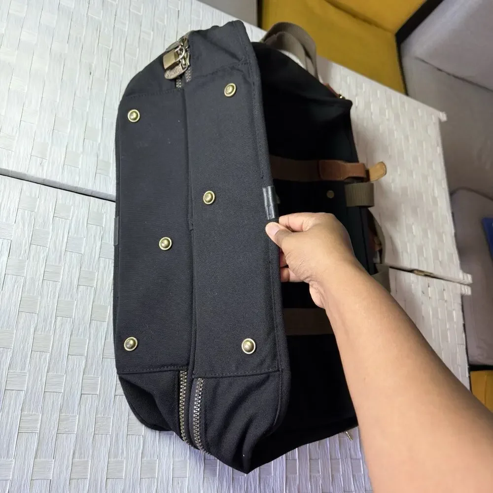 Tumi Dakota Weekender Carry On Bag Black Brown with Original Lock & Keys Travel